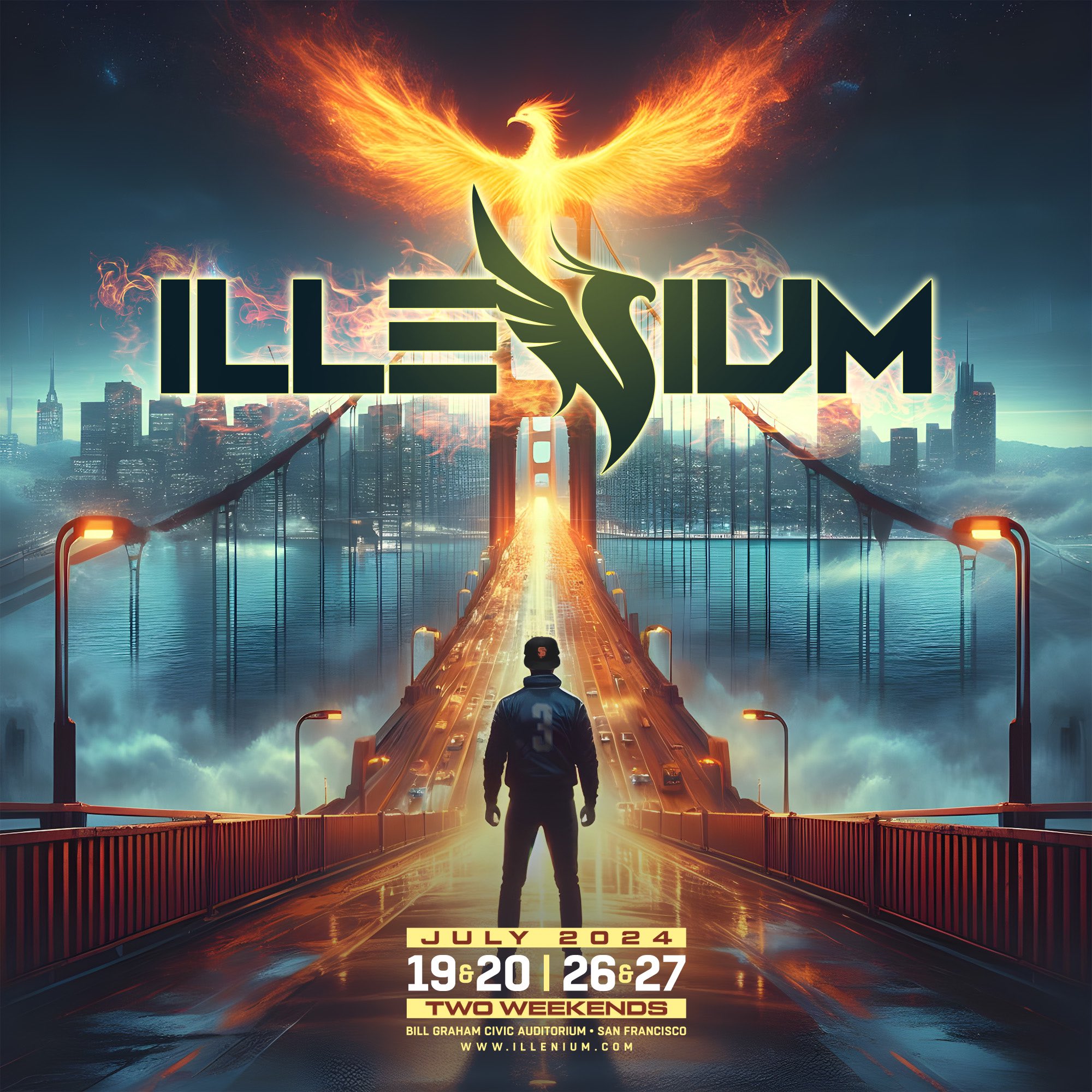 Illenium San Francisco 2024 flyer