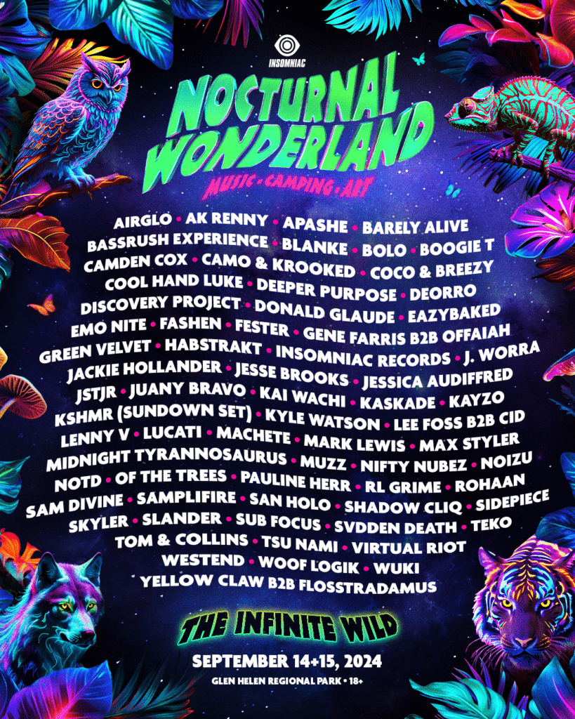 Nocturnal Wonderland 2024 - Lineup