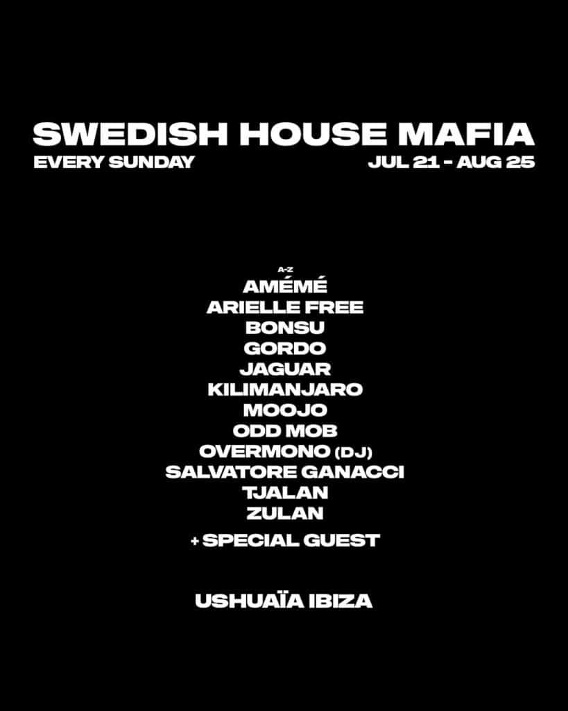 Swedish House Mafia at Ushuaïa Ibiza Summer 2024 Residency Lineup