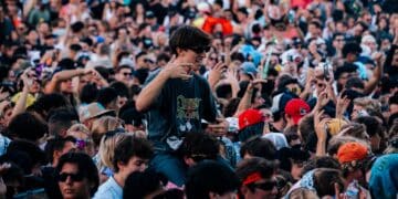 LED Presents Dom Dolla at Gallagher Square 2023 Crowd