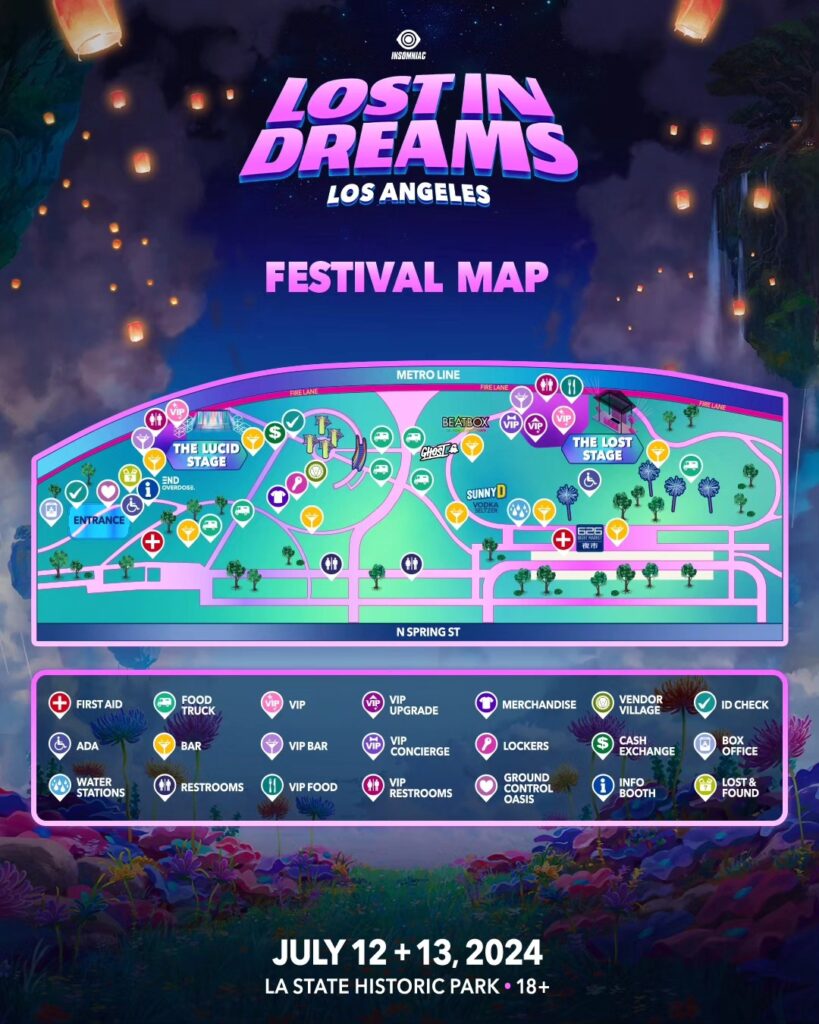 Lost In Dreams 2024 - Festival Map