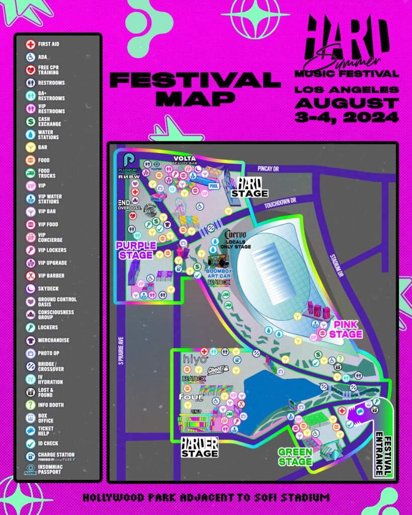 HARD Summer 2024 - Festival Map