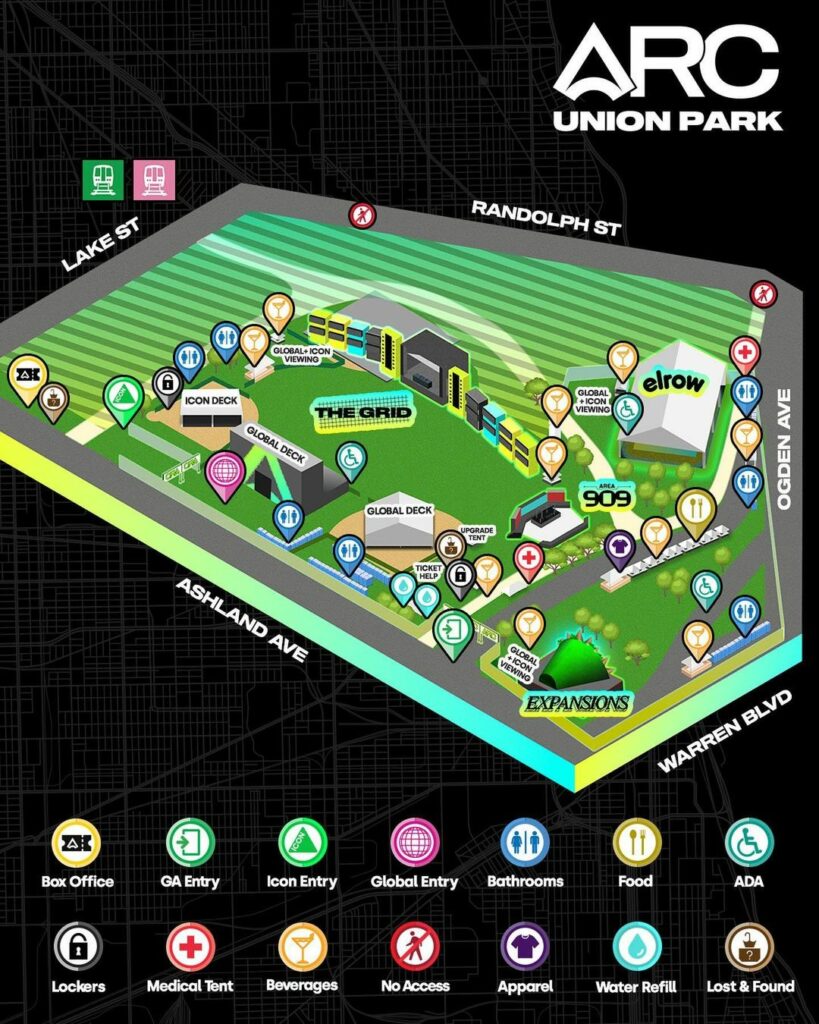 ARC Music Festival 2024 - Festival Map