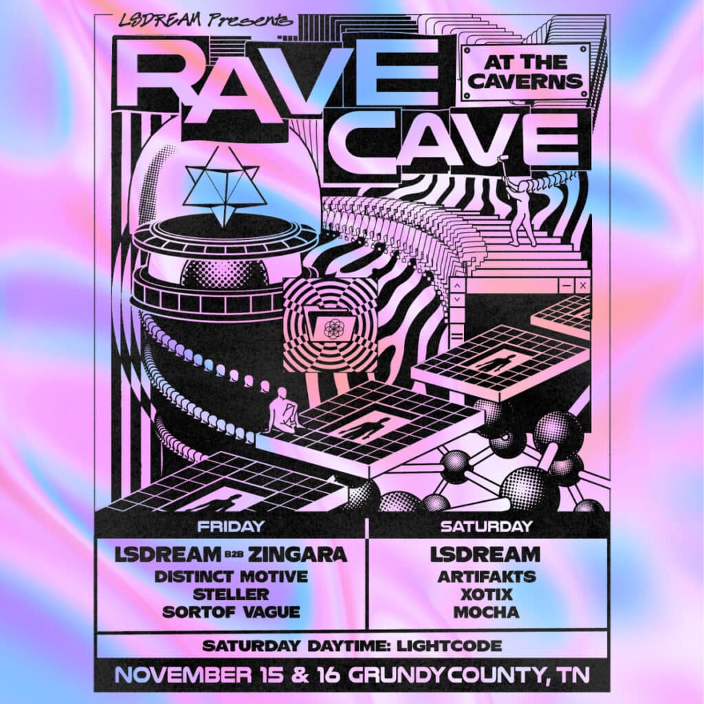 LSDREAM Presents RAVE CAVE at The Caverns 2024 - Lineup