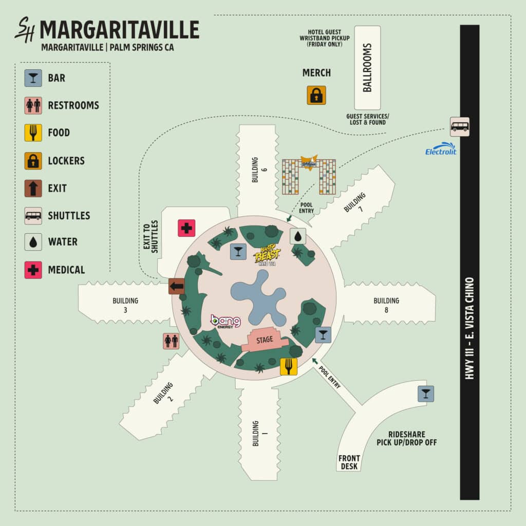 Splash House 2024 Map - Margaritaville