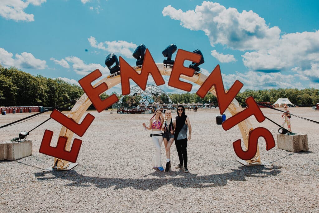 Elements Festival Sign 2024