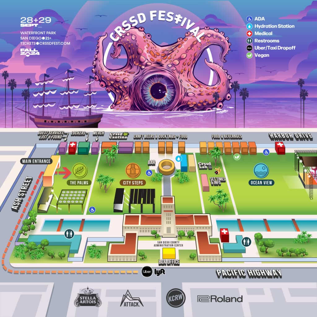 CRSSD Festival Fall 2024 Map