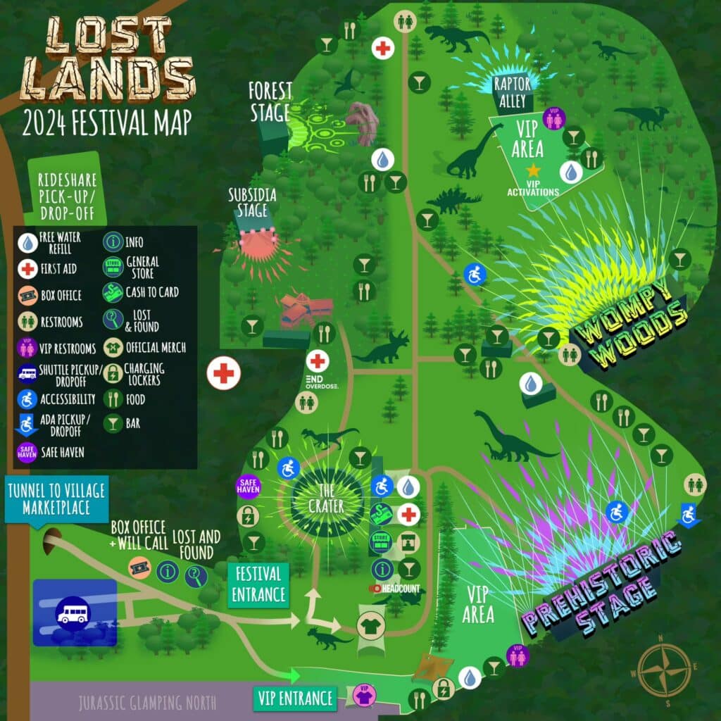 Lost Lands 2024 Festival Map