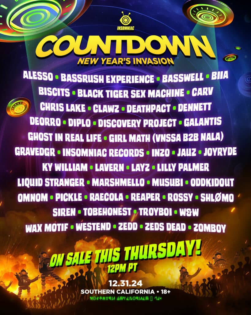 Countdown NYE 2024 - Lineup