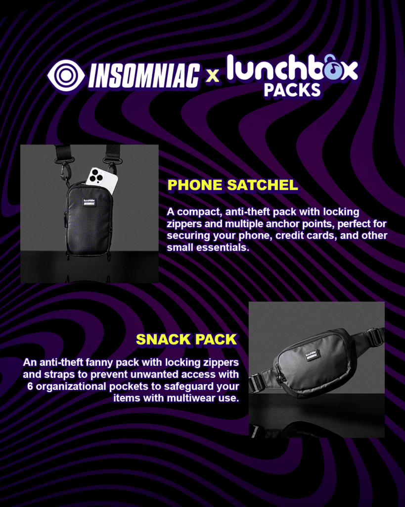 Insomniac x Lunchbox Packs