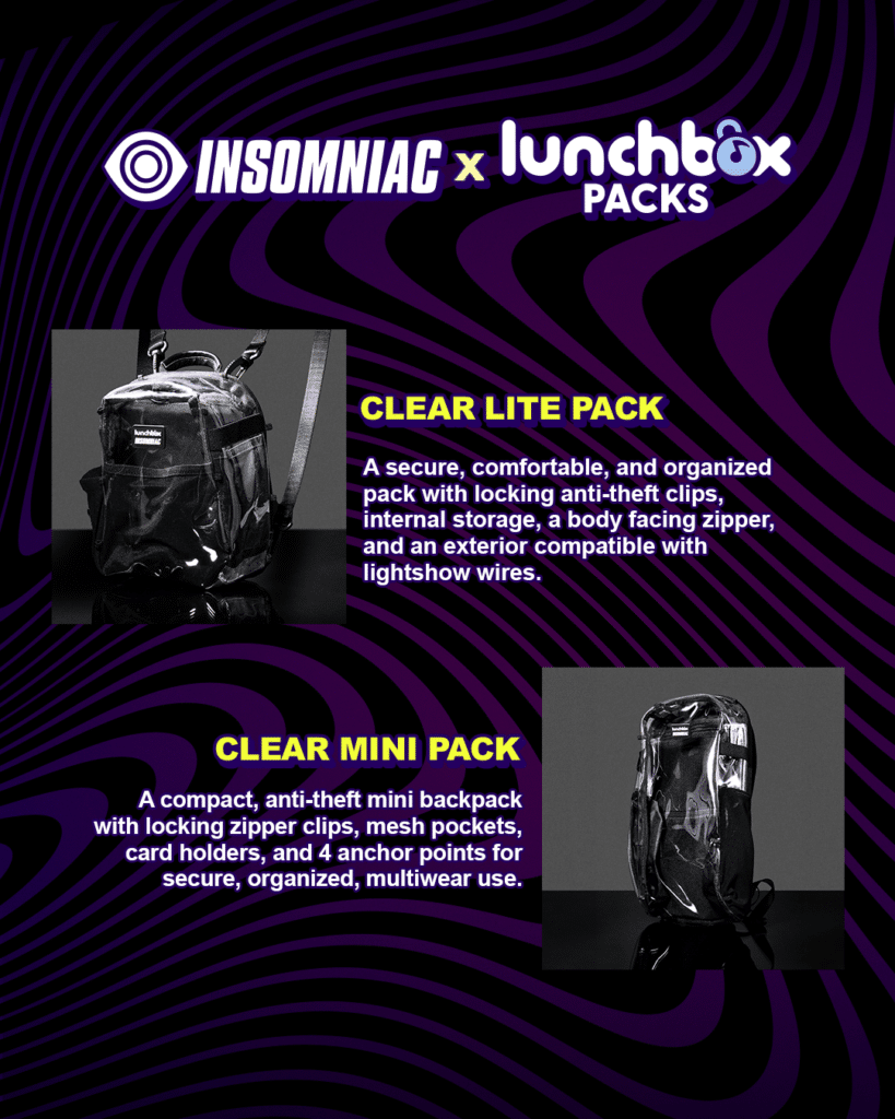 Insomniac x Lunchbox Packs