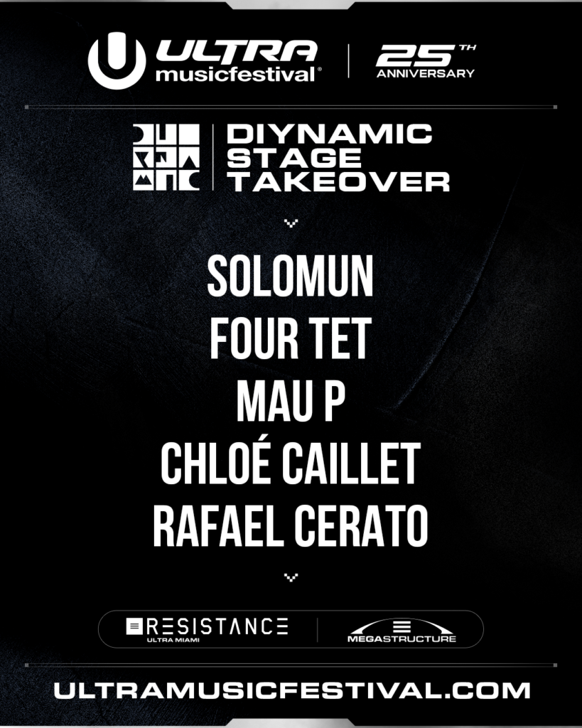 Ultra Music Festival 2025 Diynamic Stage Takeover Lineup