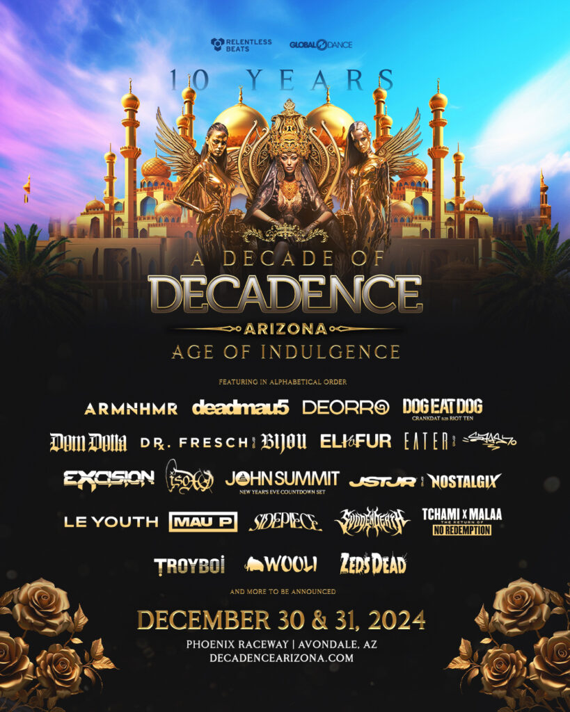 Decadence Arizona 2024 - Phase 2 Lineup