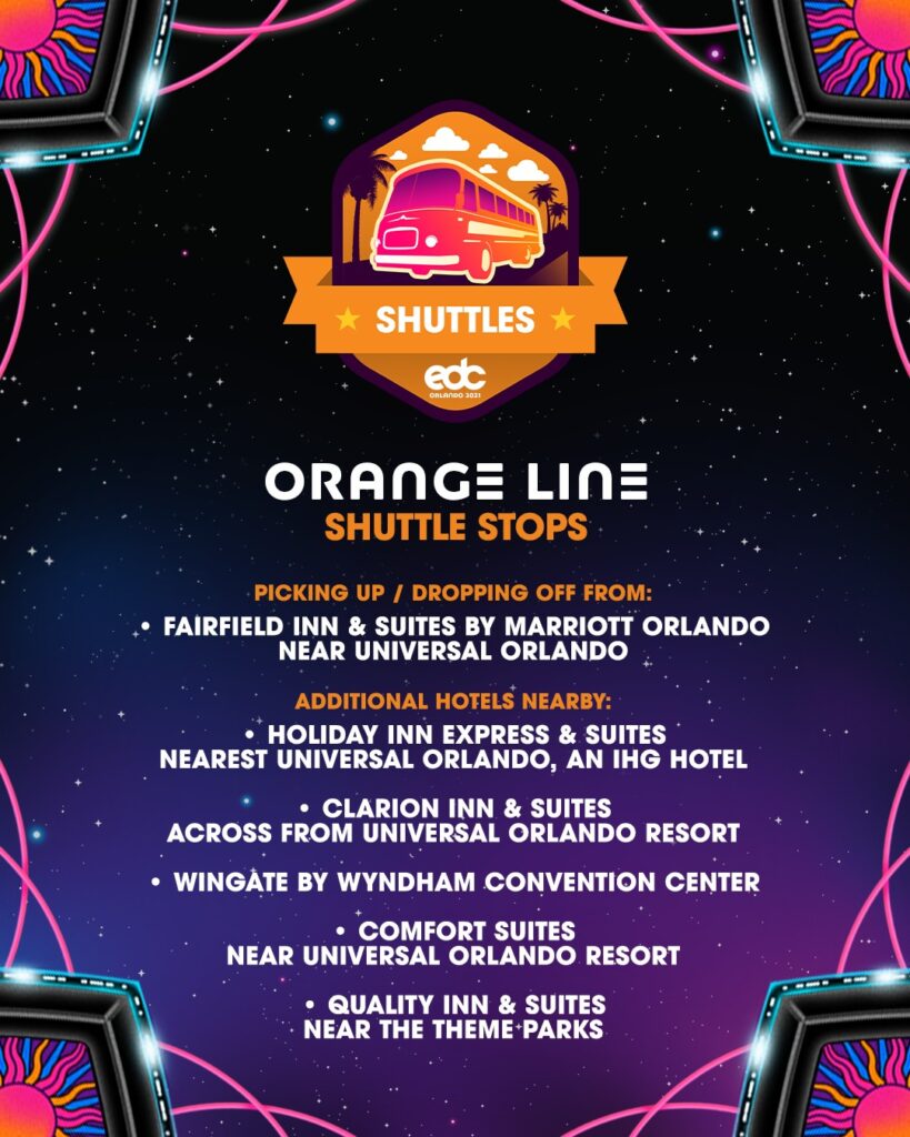 EDC Orlando 2024 Shuttle