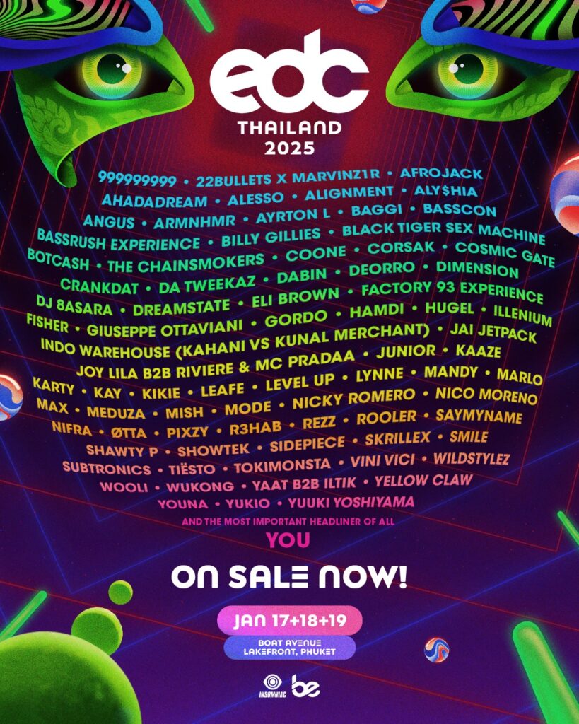 EDC Thailand 2025 – Lineup