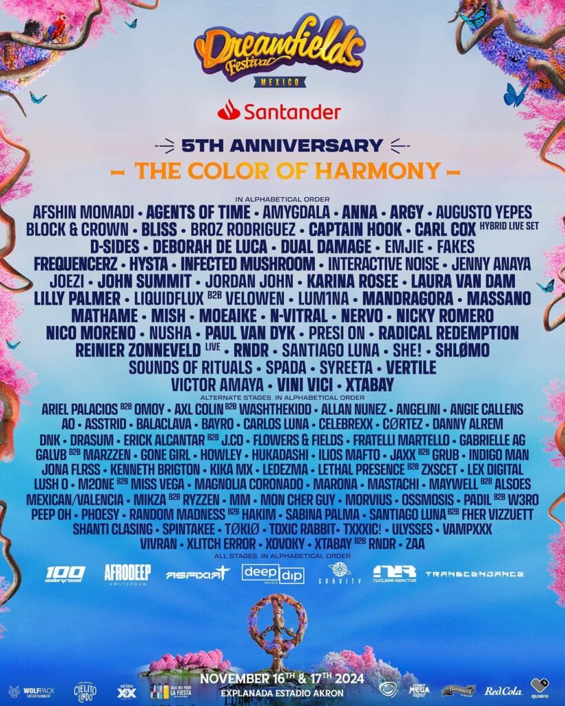 Dreamfields Mexico 2024 Lineup