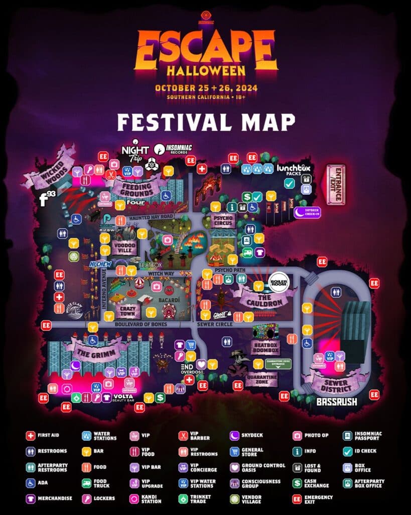 Escape Halloween 2024 festival ticket