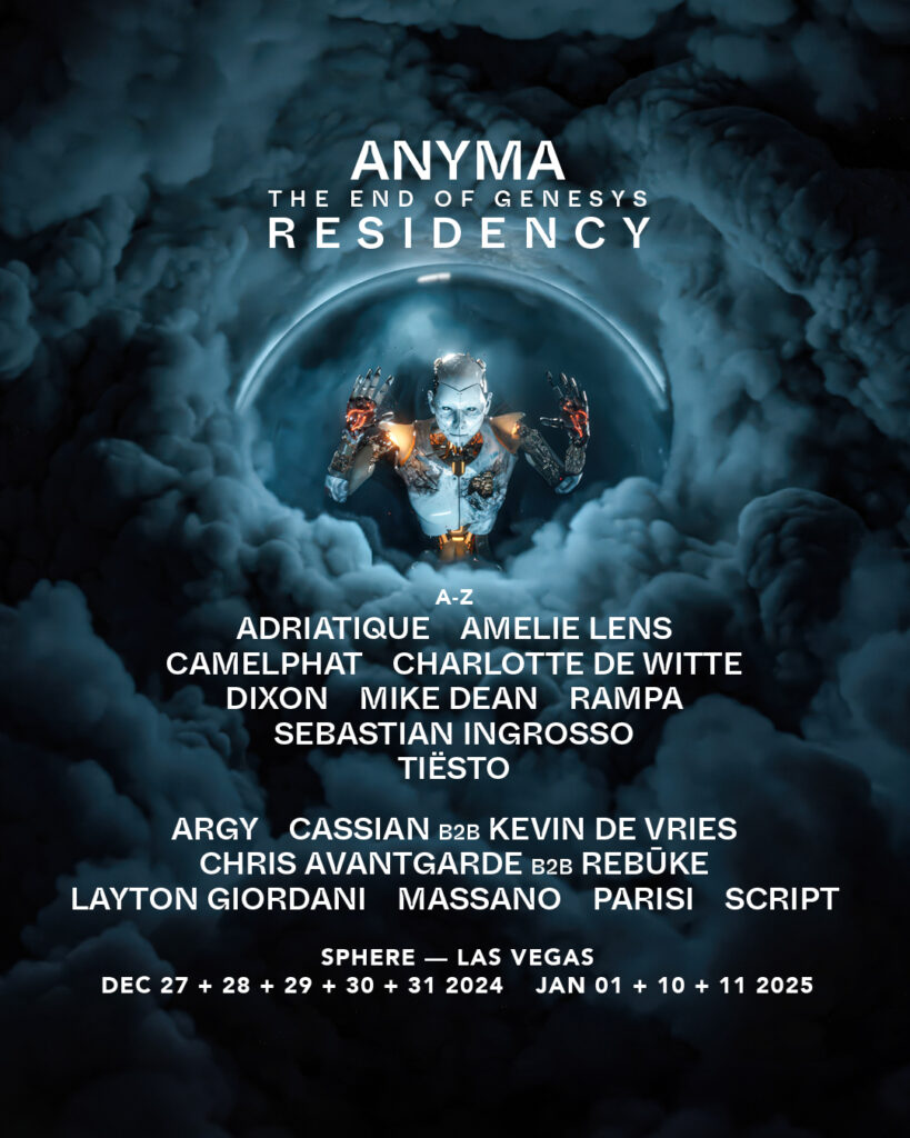 Afterlife Presents Anyma The End Of Genesys Residency at The Sphere - Lineup