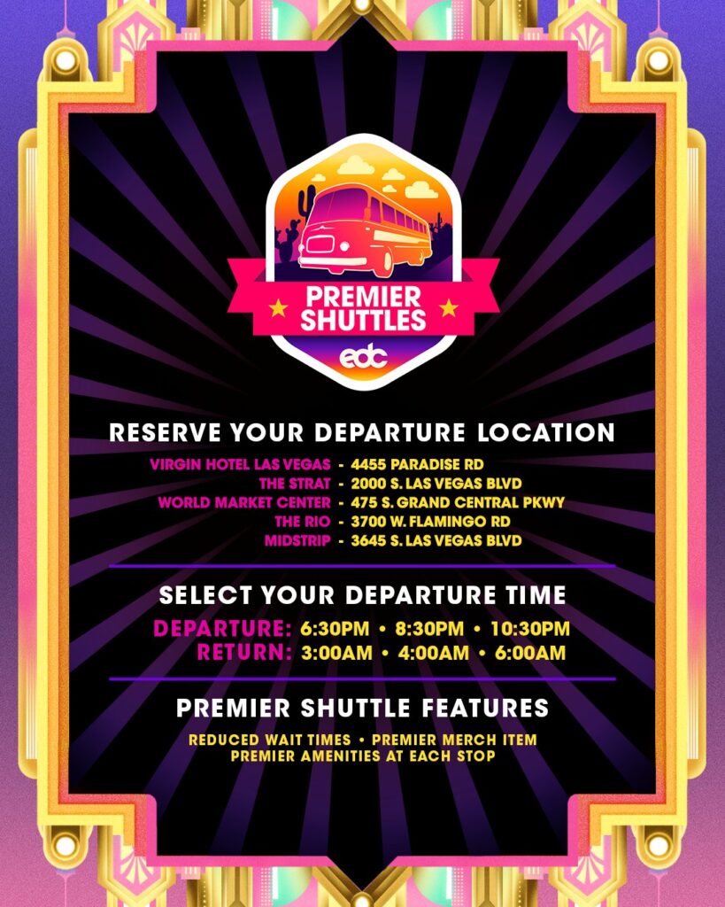 EDC Las Vegas 2025 Shuttle Info