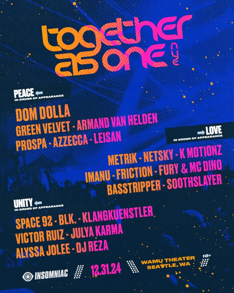 Together As One NYE 2024 - Lineup