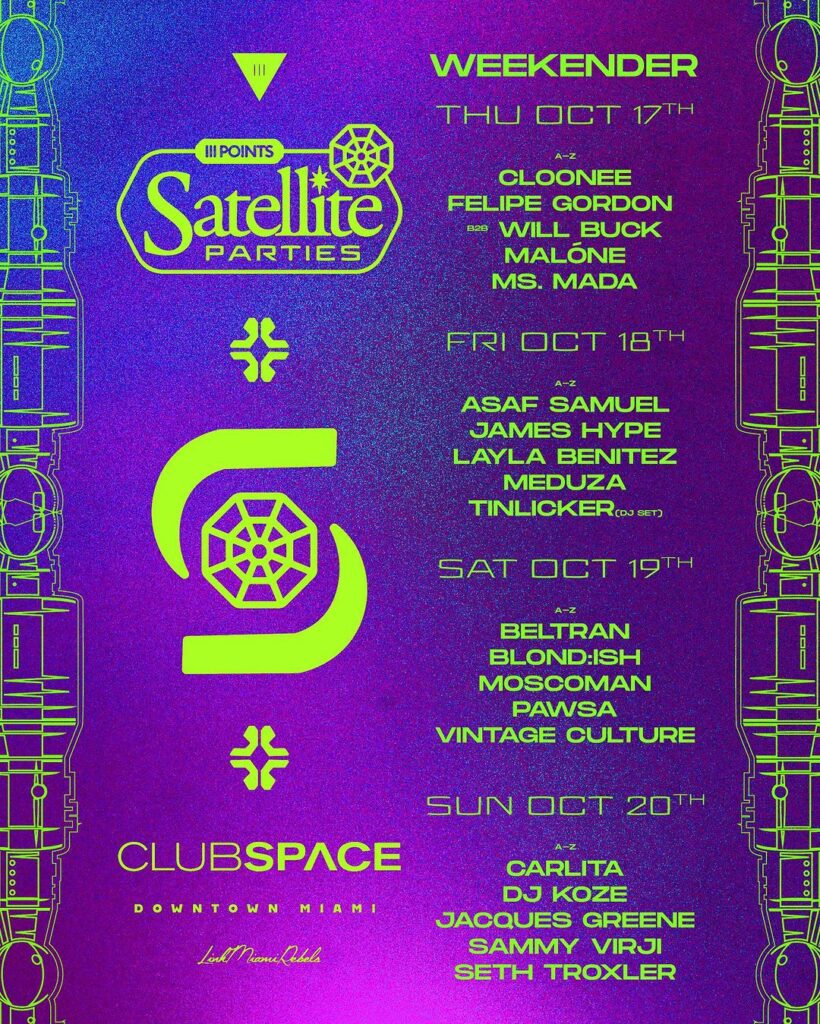 III Points Festival 2024 Satellite Parties - Space Miami