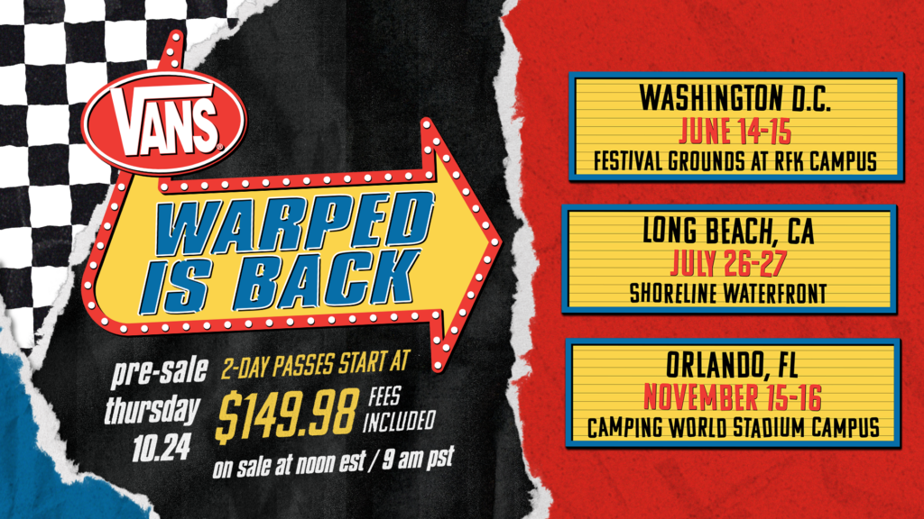 Vans Warped Tour 2025 30th Anniversary