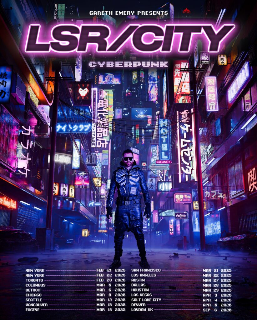 Gareth Emery LSR/CITY CYBERPUNK 2025 Tour Dates