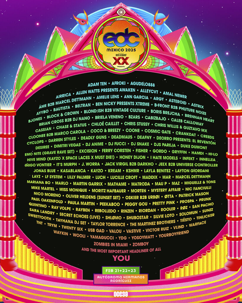 EDC Mexico 2025 - Lineup