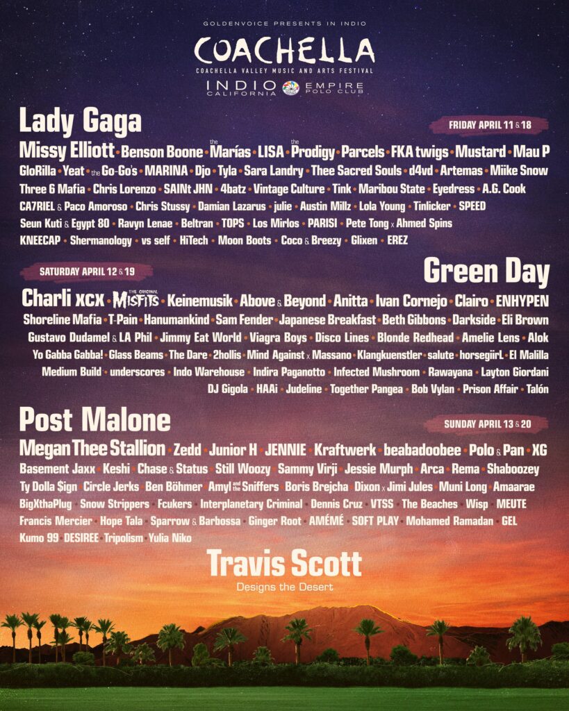 Coachella 2025 Lineup