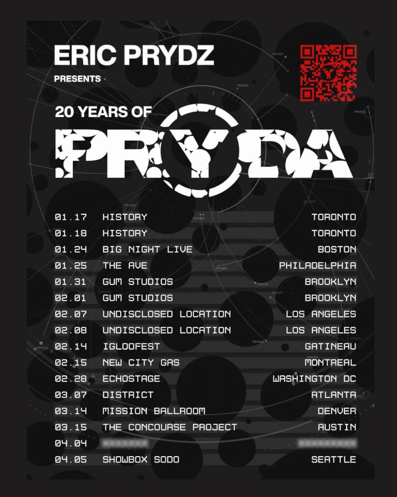 Eric Prydz Presents 20 Years of Pryda 2025 Tour