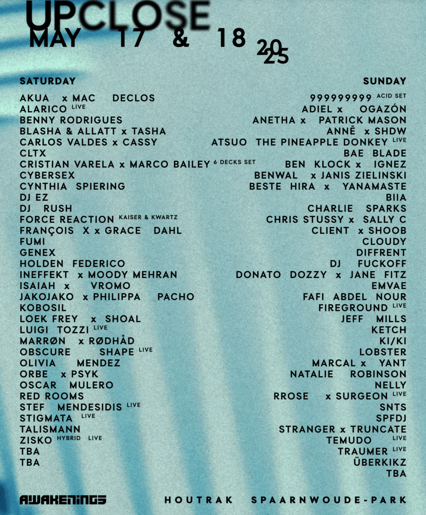 Upclose 2024 - Lineup