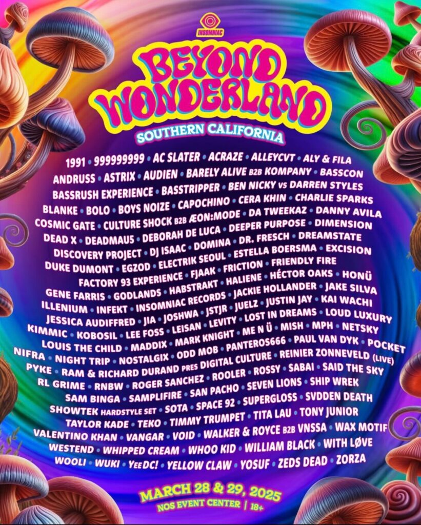 Beyond Wonderland SoCal 2025 - Lineup