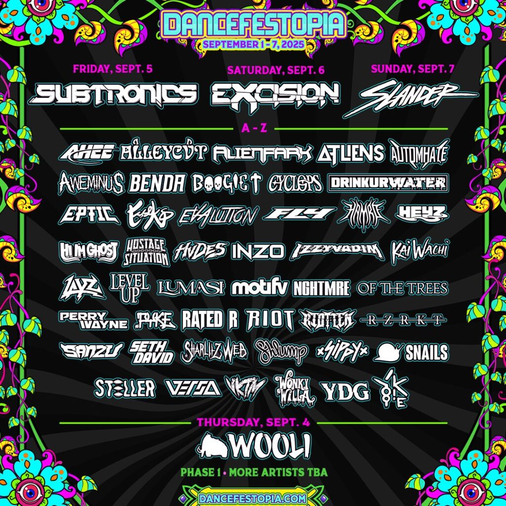 Dancefestopia 2025 - Phase 1 Lineup