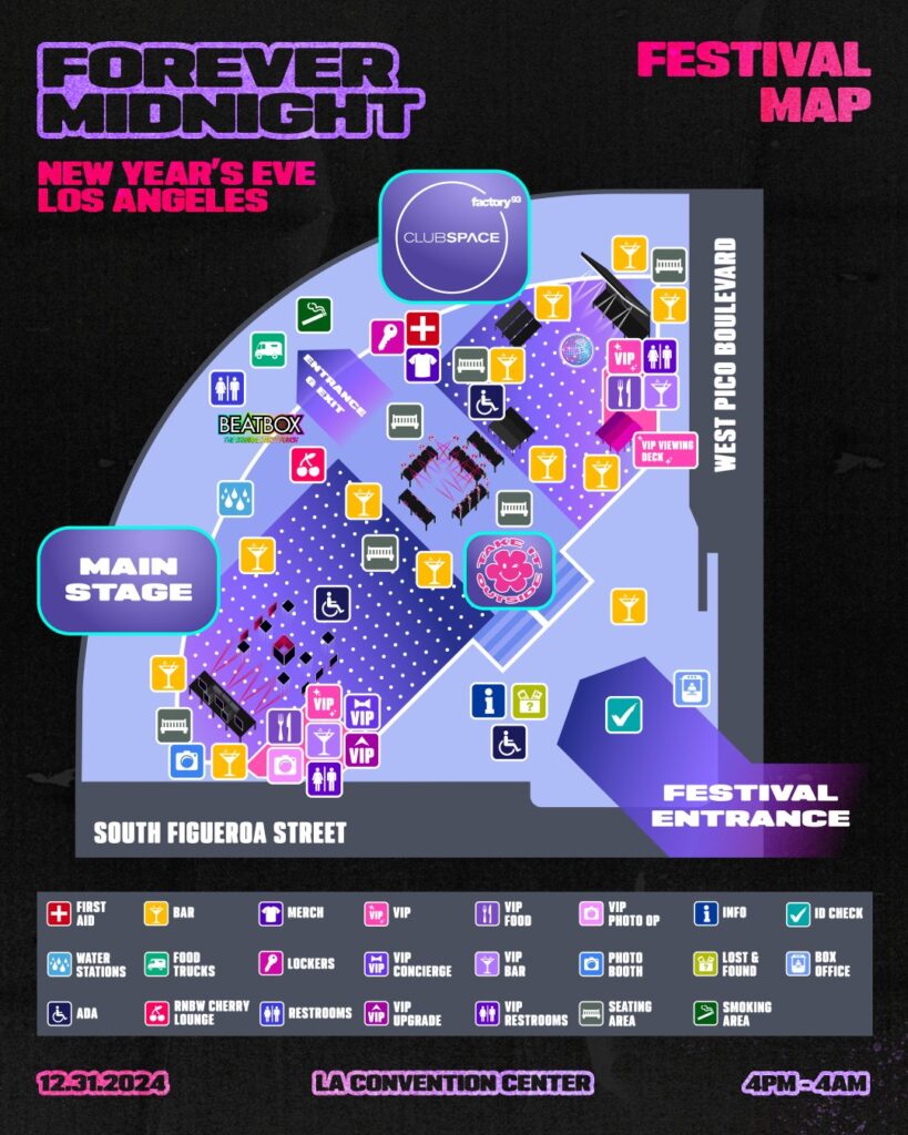 Forever Midnight 2024 - Festival Map