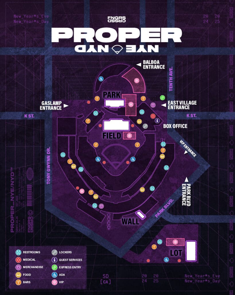 Proper NYE/NYD 25 Festival Map