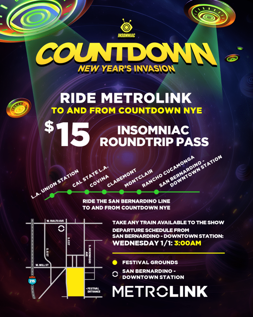 Countdown NYE 2024 Metrolink