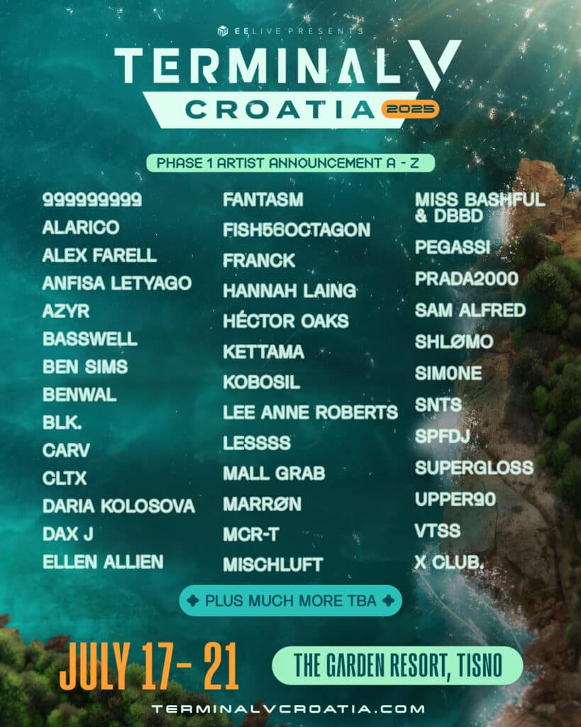 Terminal V Croatia 2025 - Phase 1 Lineup