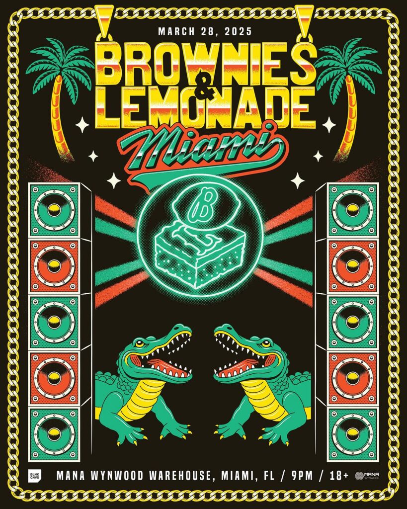 BROWNIES & LEMONADE: MIAMI 2025 Event Flyer