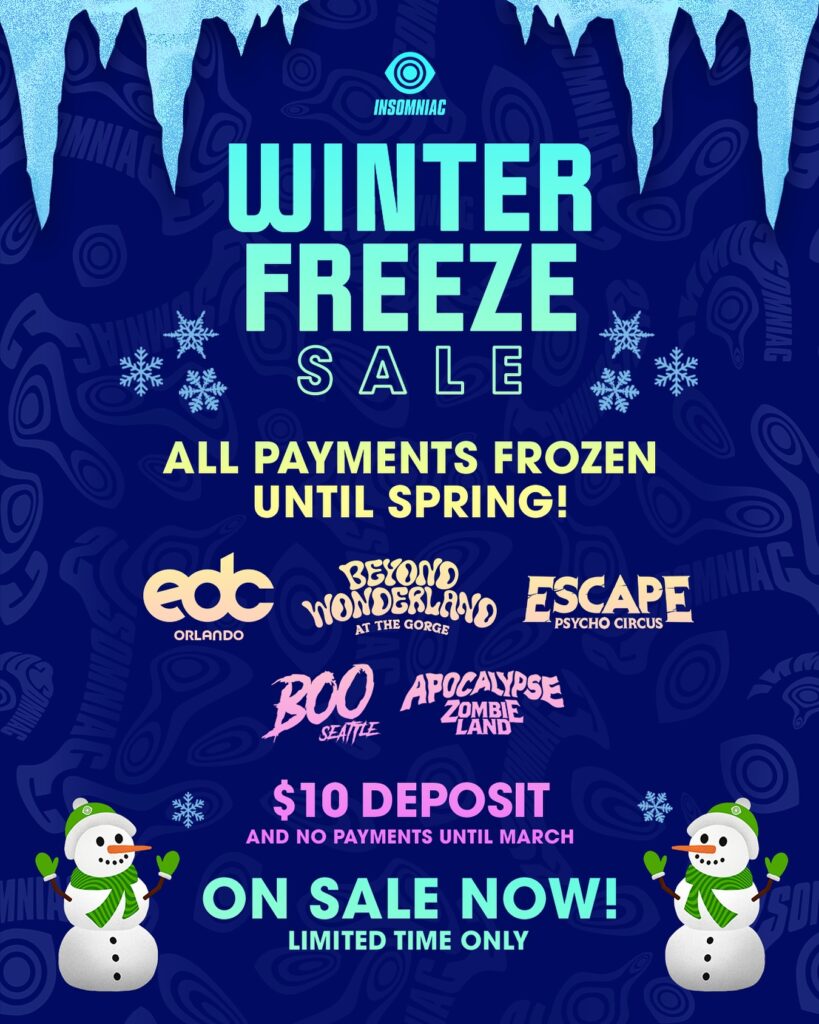 Insomniac Winter Freeze Sale 2025