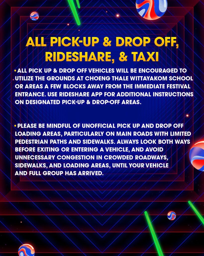 EDC Thailand 2025 – Rideshare and Taxi Info