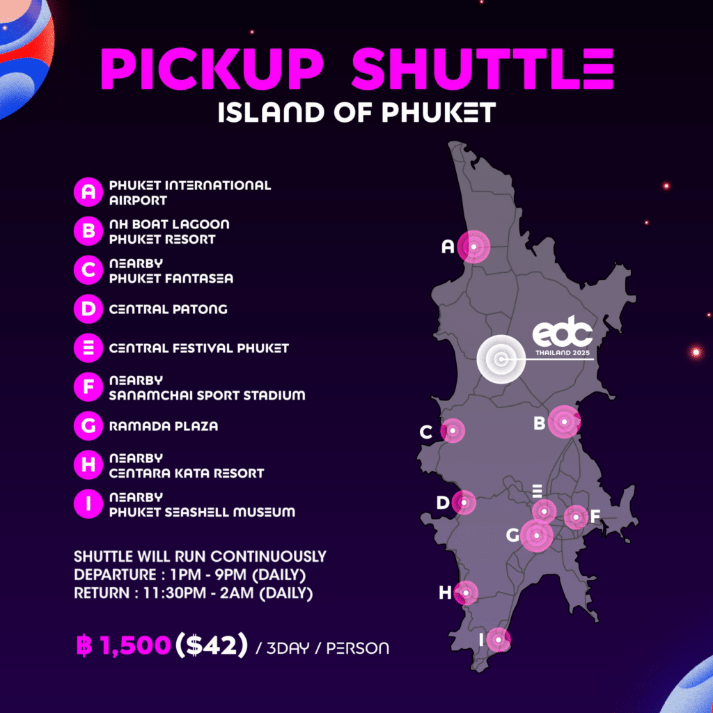 EDC Thailand - Shuttle Map