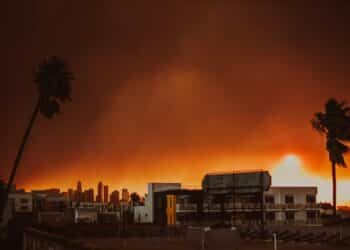 Los Angeles in Koreatown during the Palisades Wildfire 2025