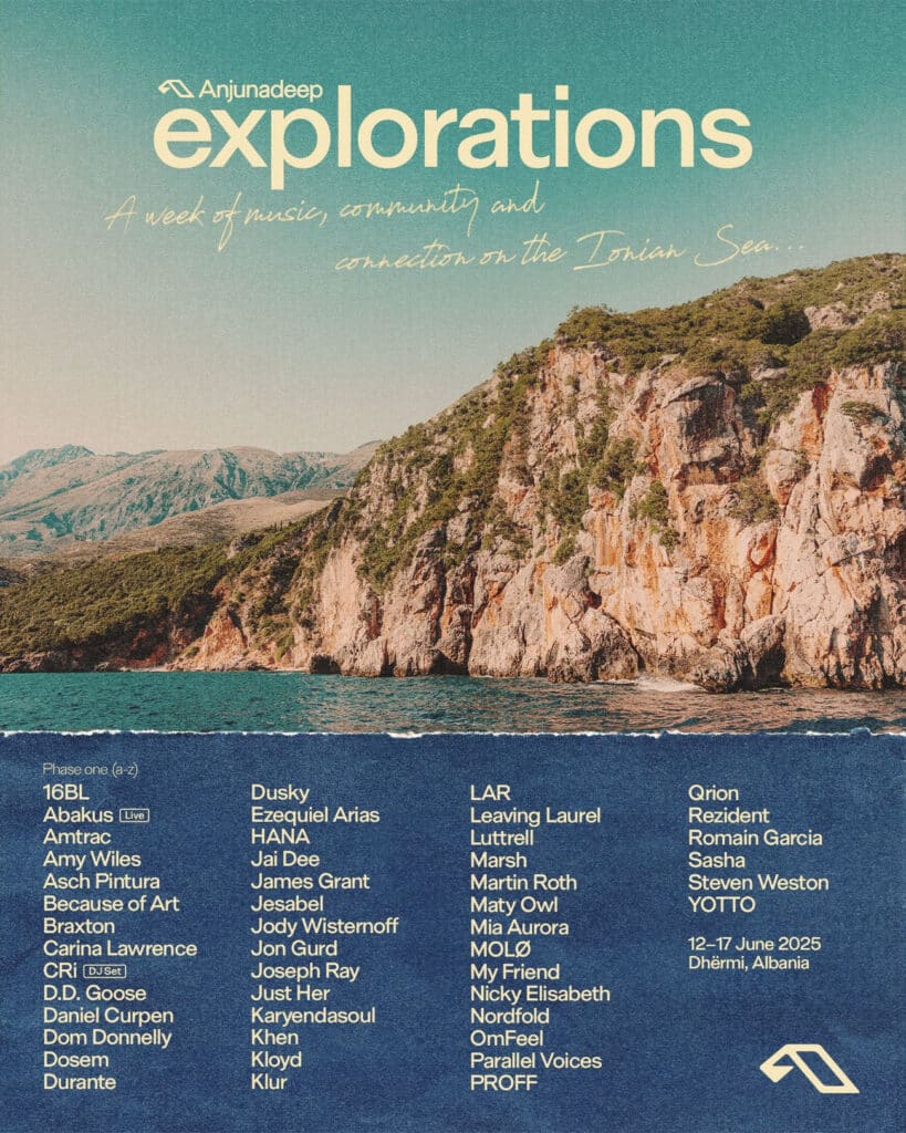 Anjunadeep Explorations 2025 Phase 1 Lineup