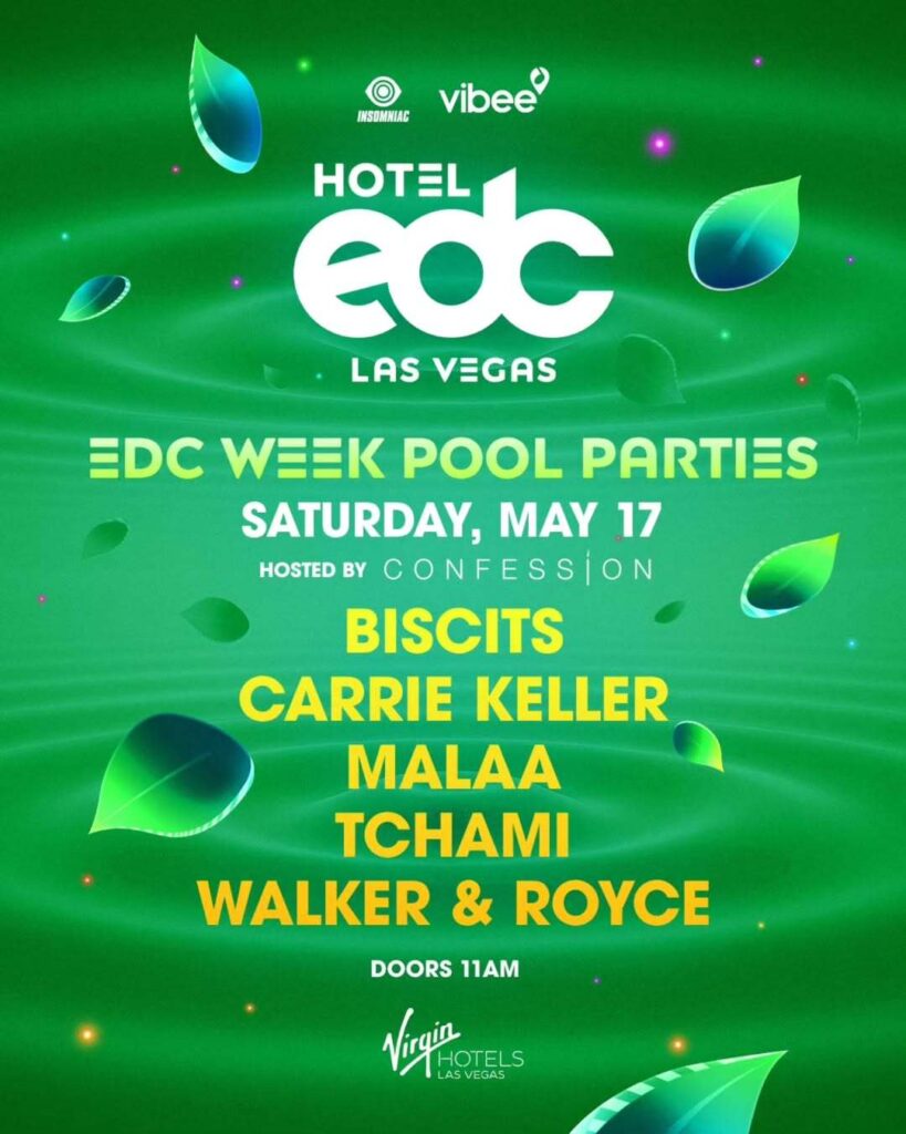 Hotel EDC 2025 - EDC Week Pool Party Lineup