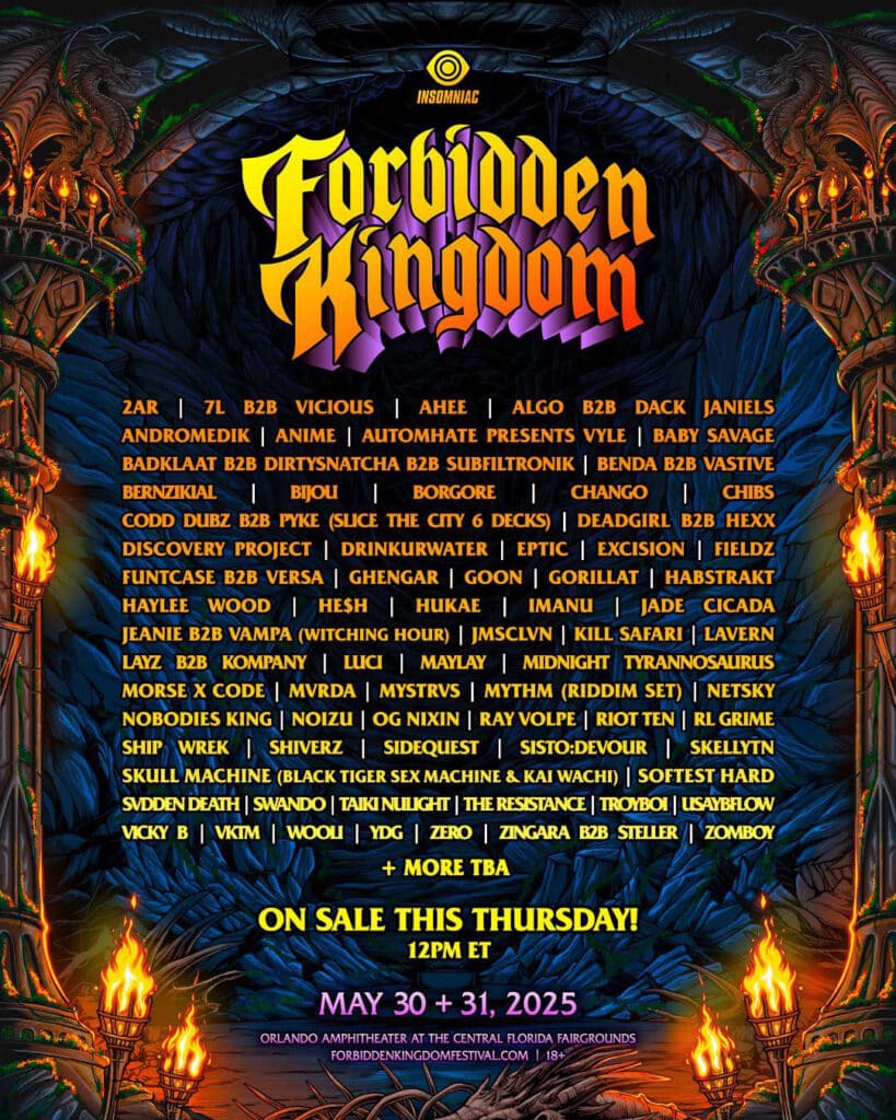 Forbidden Kingdom 2025 Lineup