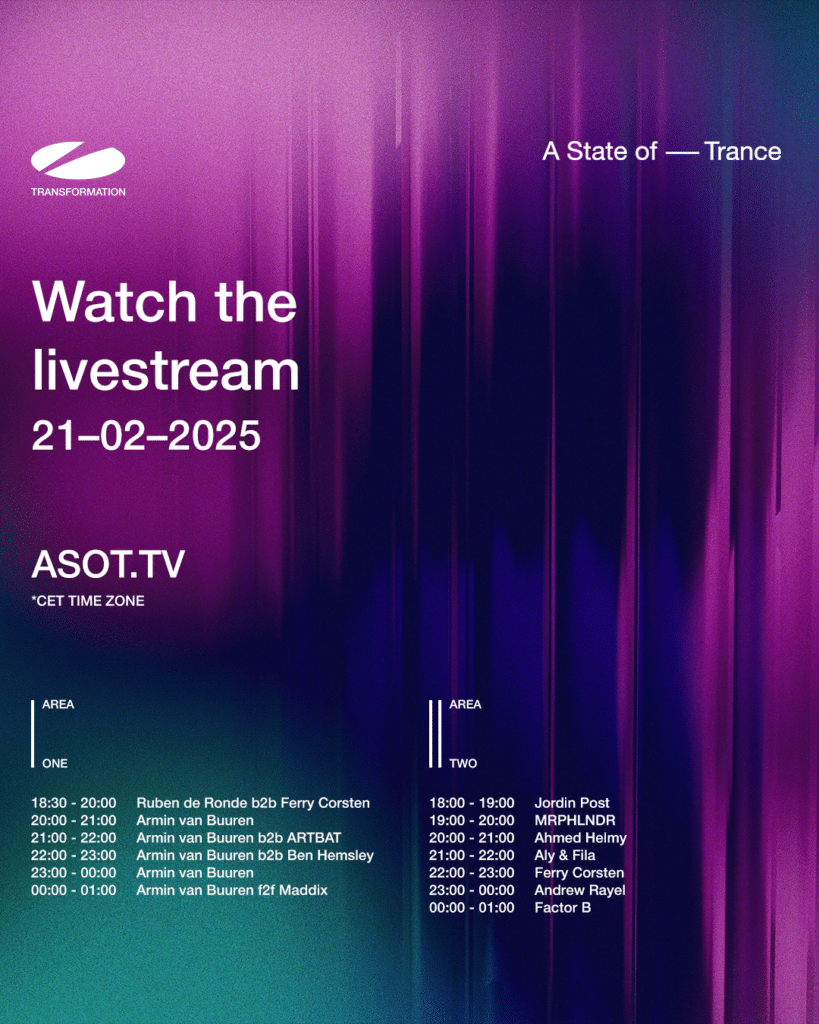 A State Of Trance Festival 2025 - Livestream Schedule Friday