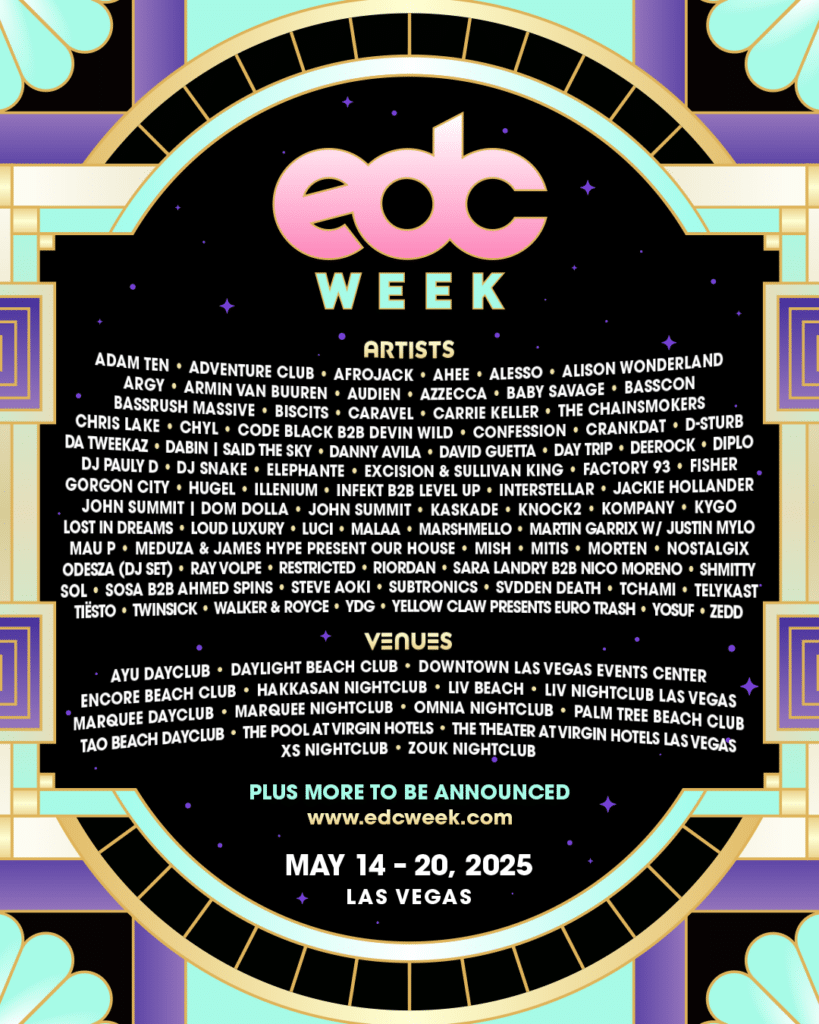 EDC Week 2025 Phase 1 Lineup