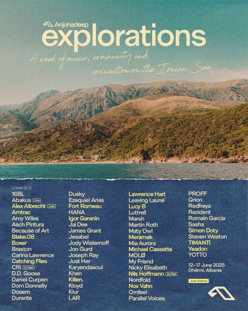 Anjunadeep Explorations 2025 Full Lineup