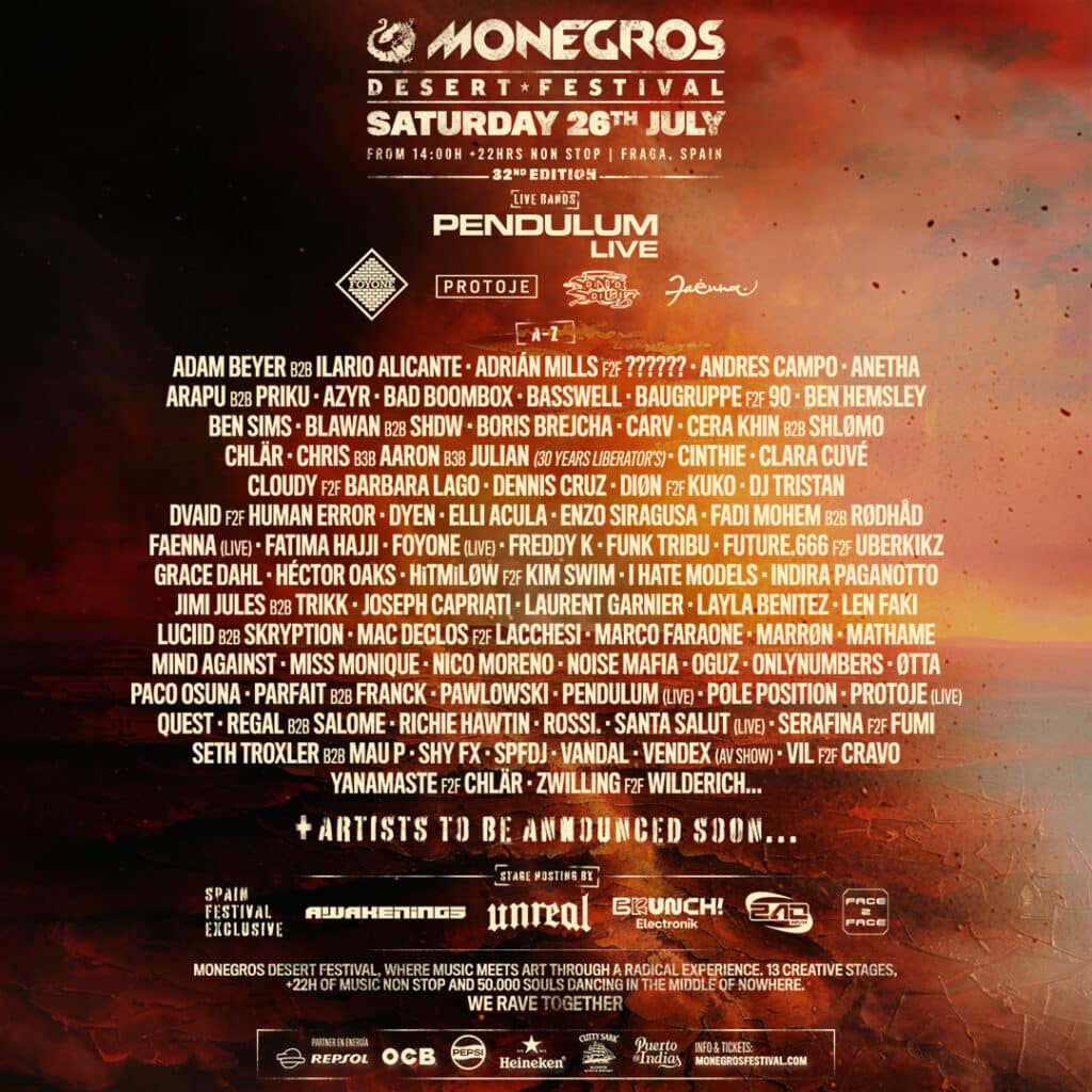 Monegros Desert Festival 2025 Lineup