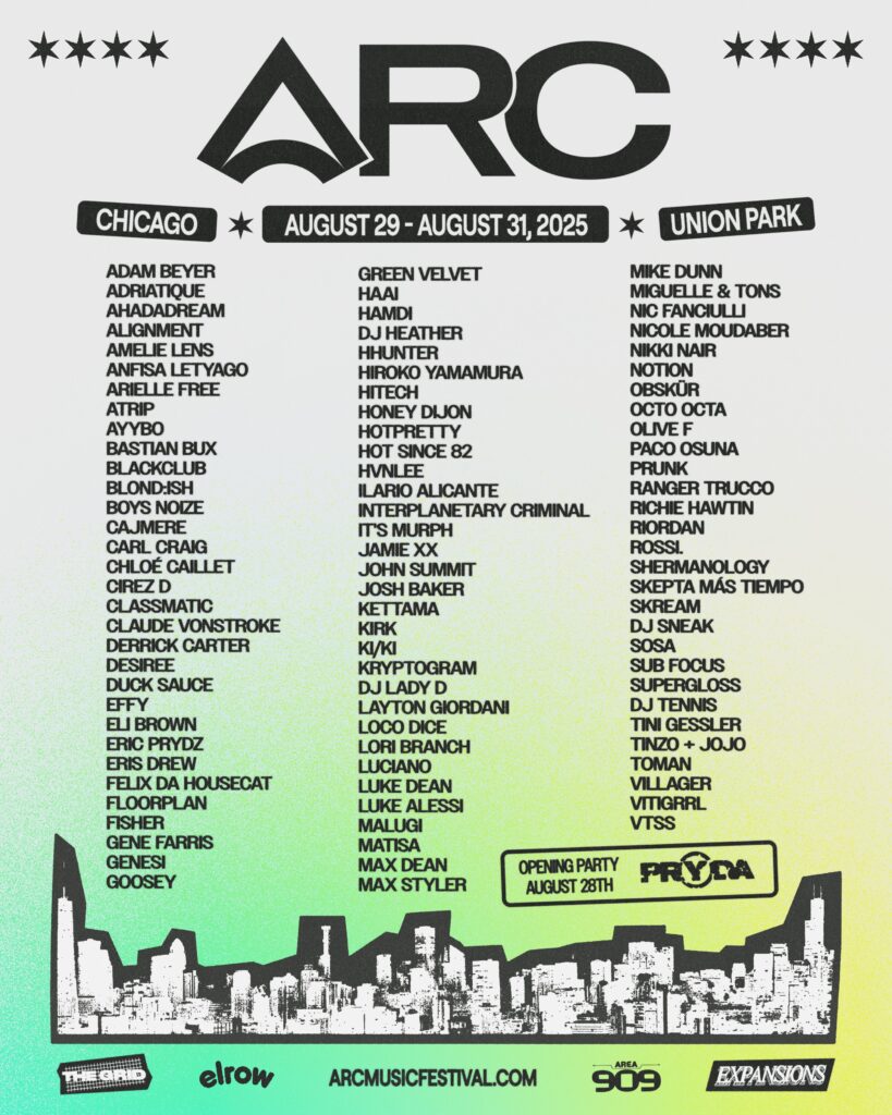 ARC Music Festival 2025 - Lineup